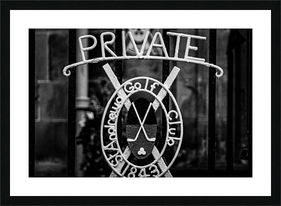 private gate st andrews golf club  horizontal 465 Picture Frame print