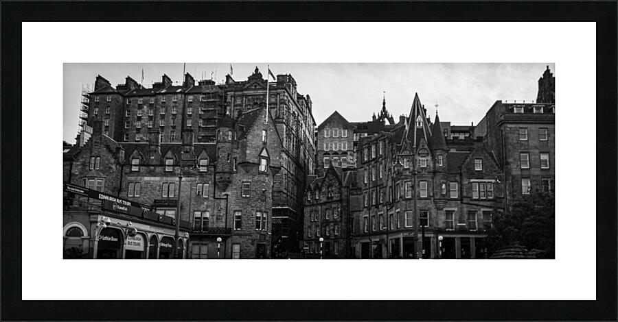 edinburgh waverly station  panoramic 4698 Waverly Picture Frame print