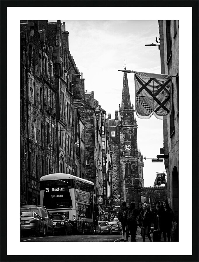 the royal mile old town edinburgh  vertical 4665 Picture Frame print
