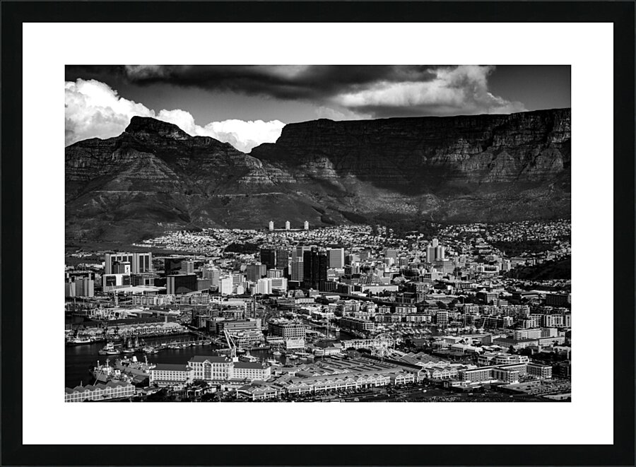 downtown cape town south africa and devils hill   1707919151.5498 Picture Frame print
