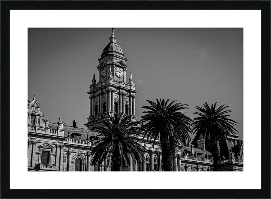 cape town city hall from grand parade plaza  hori Picture Frame print