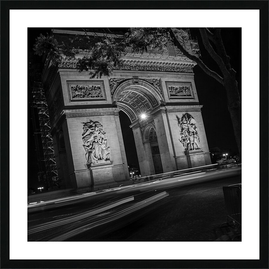 arc de triomphe at night  square 2496 Triomphe 13 Picture Frame print