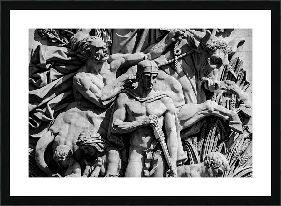 le paix relief on arc de triomphe  horizontal 346 Picture Frame print