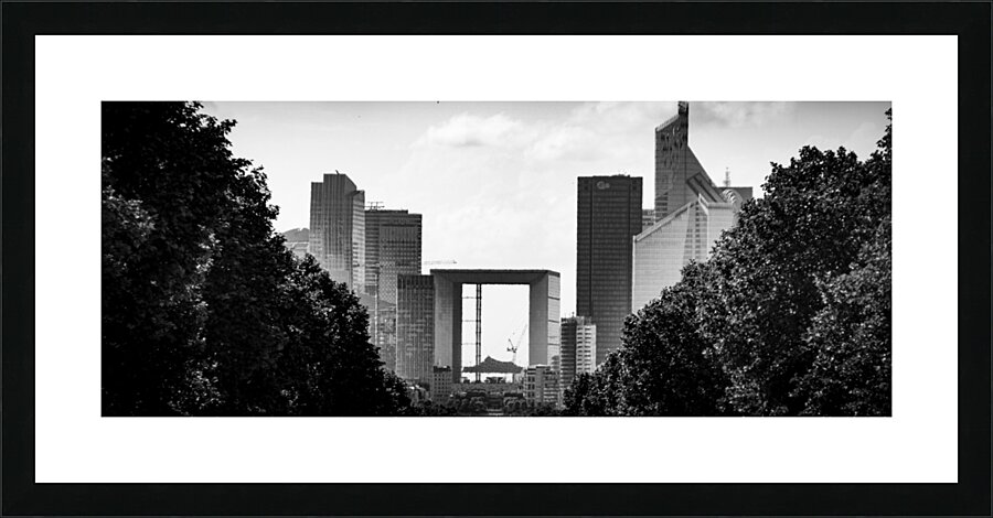 le defense from champs elysees  panoramic 3452 De Picture Frame print