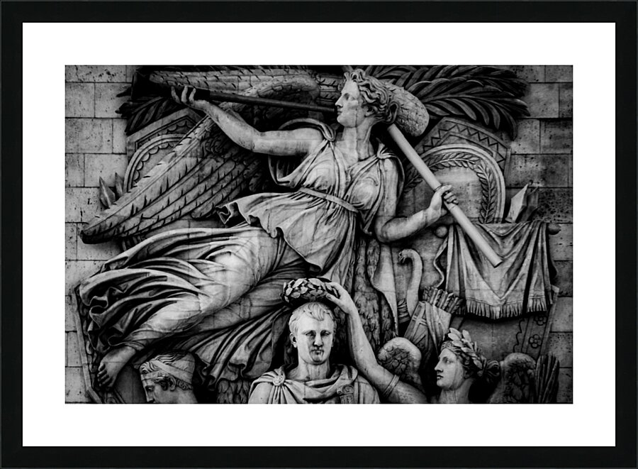 le triomphe relief on arc de triomphe  horizontal Picture Frame print
