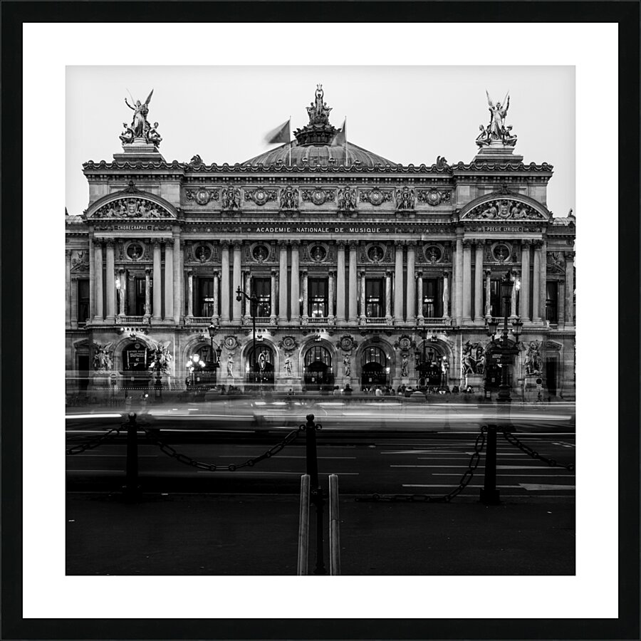 palais garnier opera house  square 3447 Academie Picture Frame print