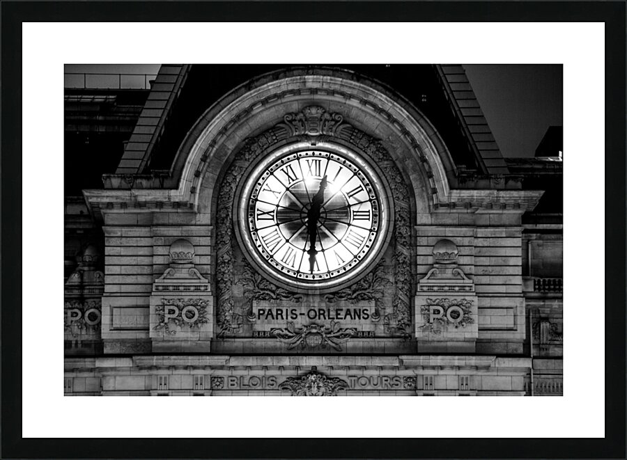paris orleans clock musee d orsay  horizontal 246 Picture Frame print