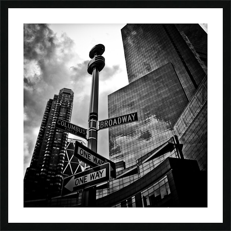 columbus circle  square 1419 Circle 13k Picture Frame print