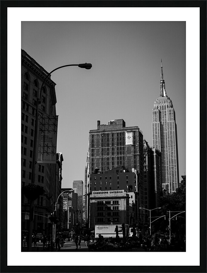 empire state building flatiron district  vertical Picture Frame print