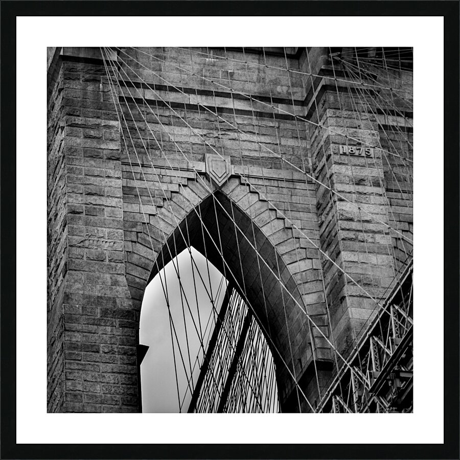detail brooklyn bridge  square 1497 SeventyFive 1 Picture Frame print