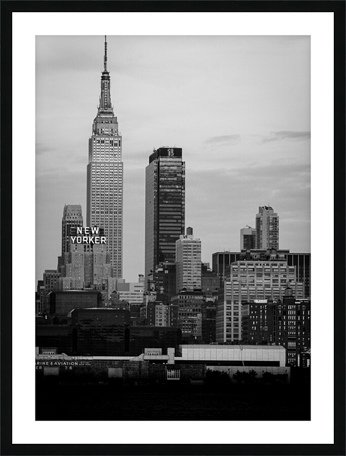empire state building midtown skyline  vertical 1 Picture Frame print