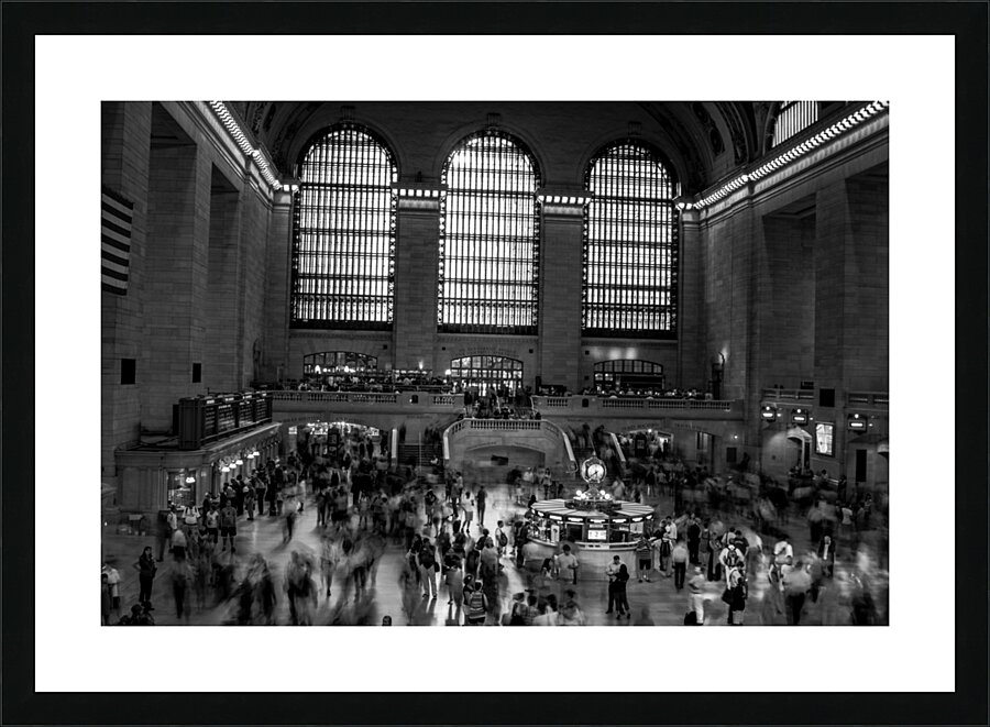 grand central terminal rush hour  horizontal 1493 Picture Frame print
