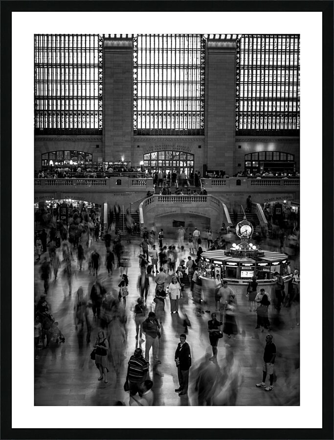 inside grand central station  vertical 1486 Poser Picture Frame print