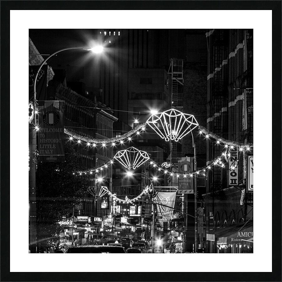 little italy nyc  square 1463 Little 13k Picture Frame print