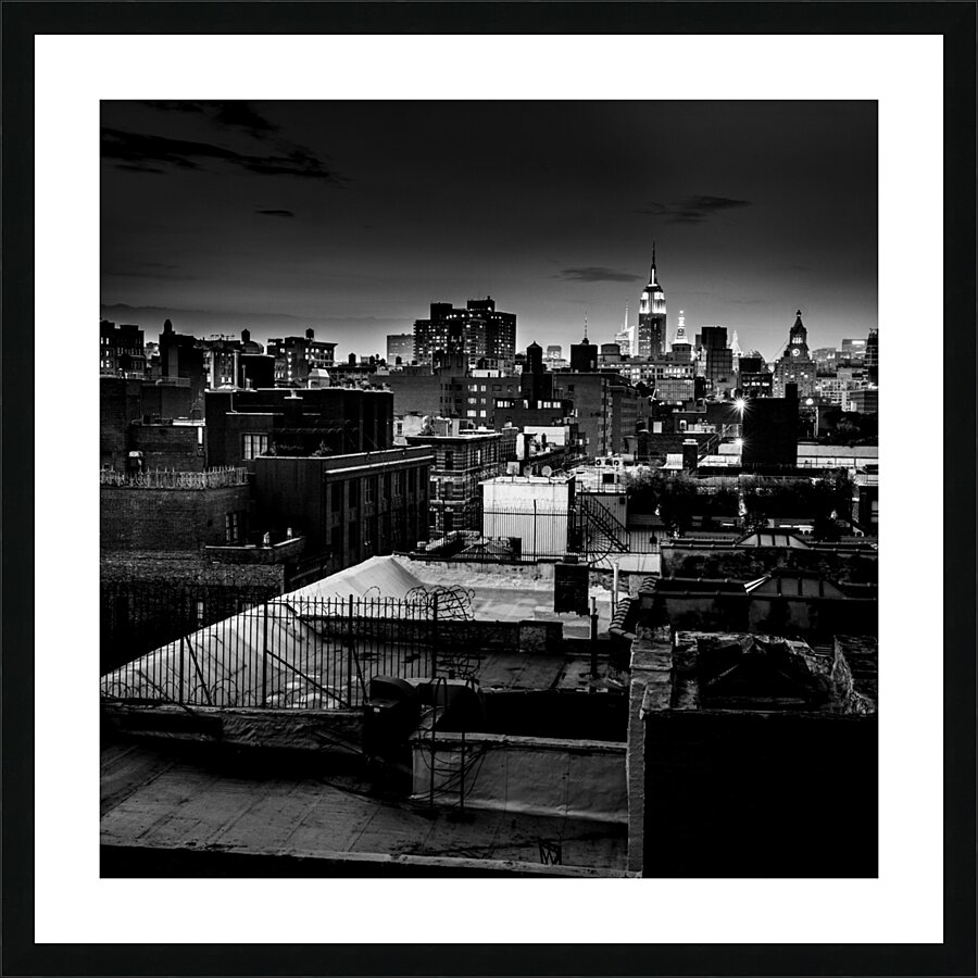 midtown nolita rooftops  square 1473 Nolita 13k.j Picture Frame print