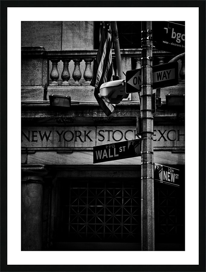 new york stock exchange  vertical 1475 Nyse 13k.j Picture Frame print