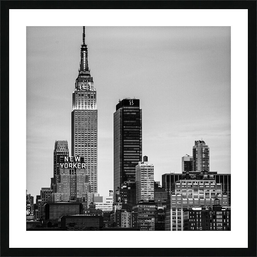 new yorker empire state building  square 1472 New Picture Frame print