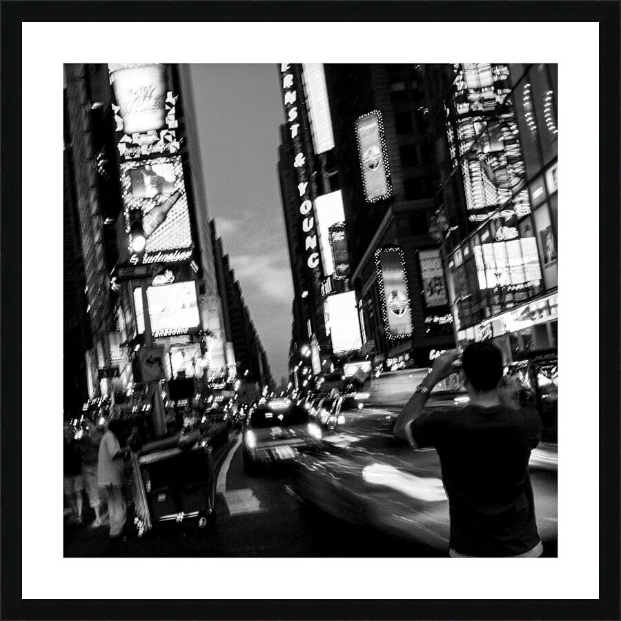 times square tourists  square 377 Photographer 13 Picture Frame print
