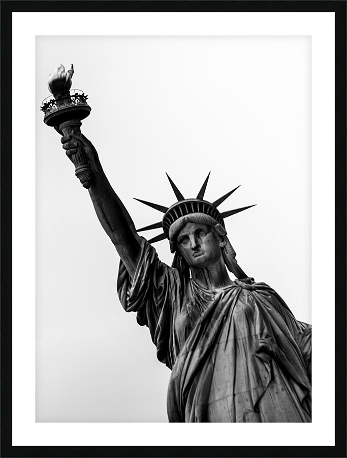statue of liberty with torch  vertical 1461 Liber Picture Frame print