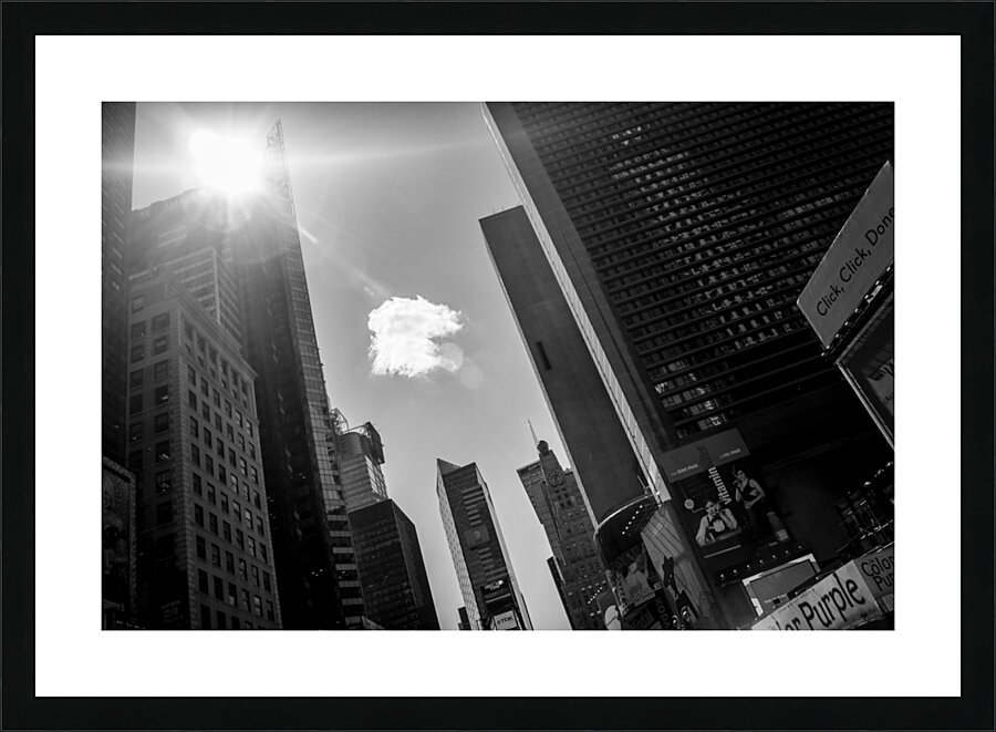 times square morning  horizontal 353 Cloud 13k.jp Picture Frame print
