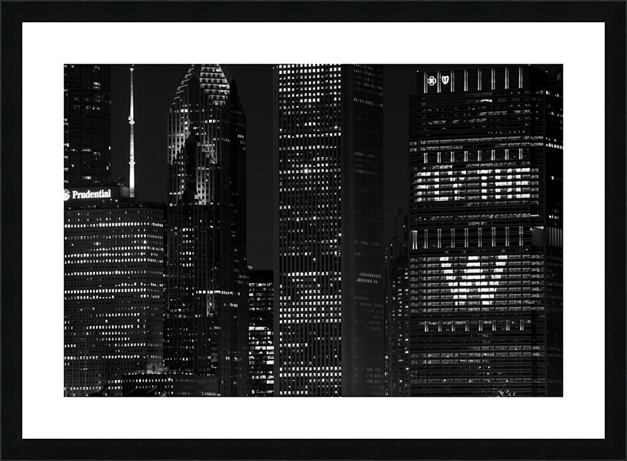 anthem building during world series  horizontal 3 Picture Frame print