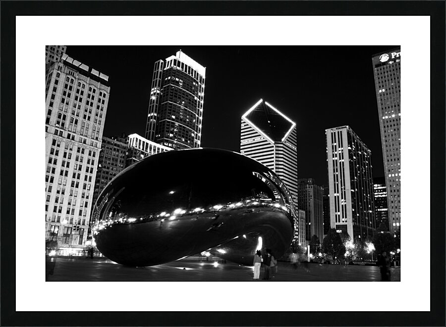 cloud gate millenium park  horizontal 2024 Gate 1 Picture Frame print