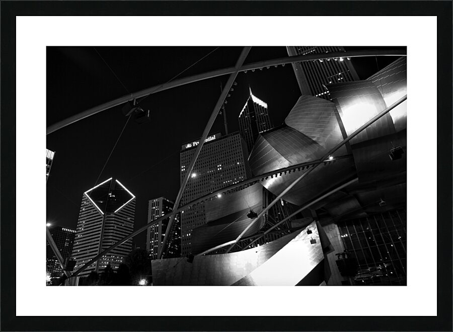 downtown chicago daley plaza  horizontal 1209 Pla Picture Frame print