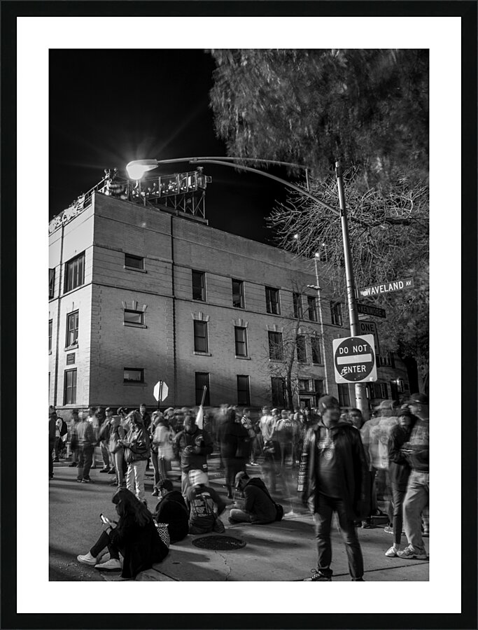 waveland avenue rooftops world series  vertical 3 Picture Frame print