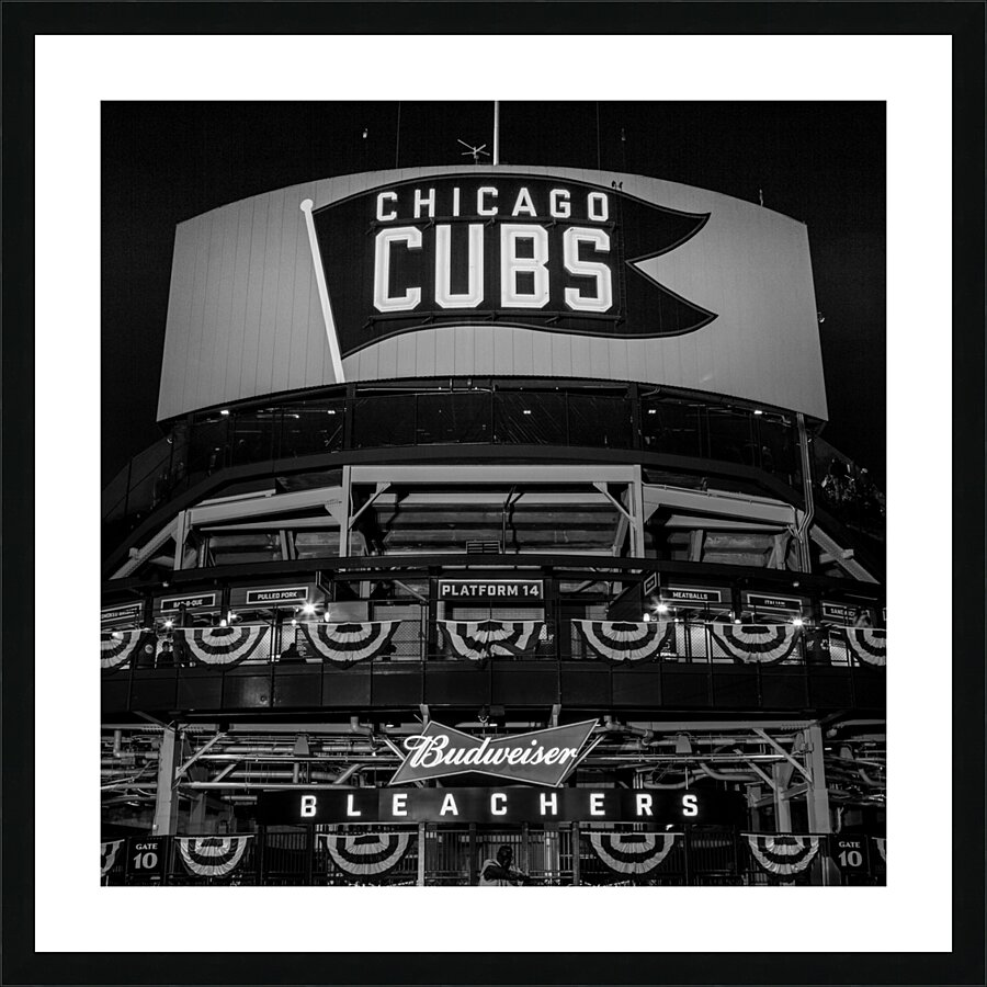 wrigley center field entrance sheffield waveland  1708170177.3657 Picture Frame print