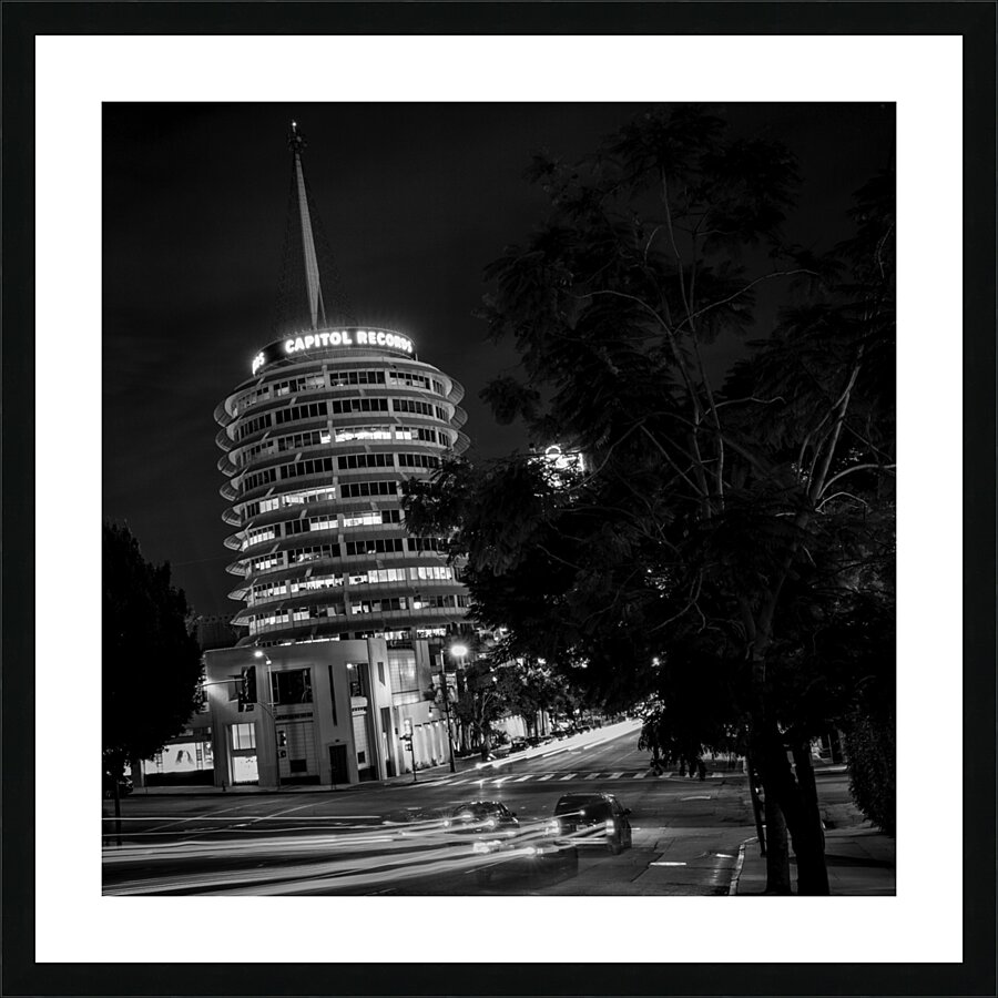 capitol records building yucca vine  square 2617 Picture Frame print