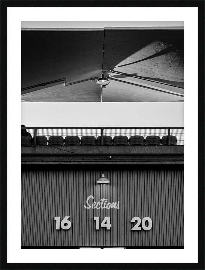 dodger stadium sections  vertical 2194 Sections 1 Picture Frame print