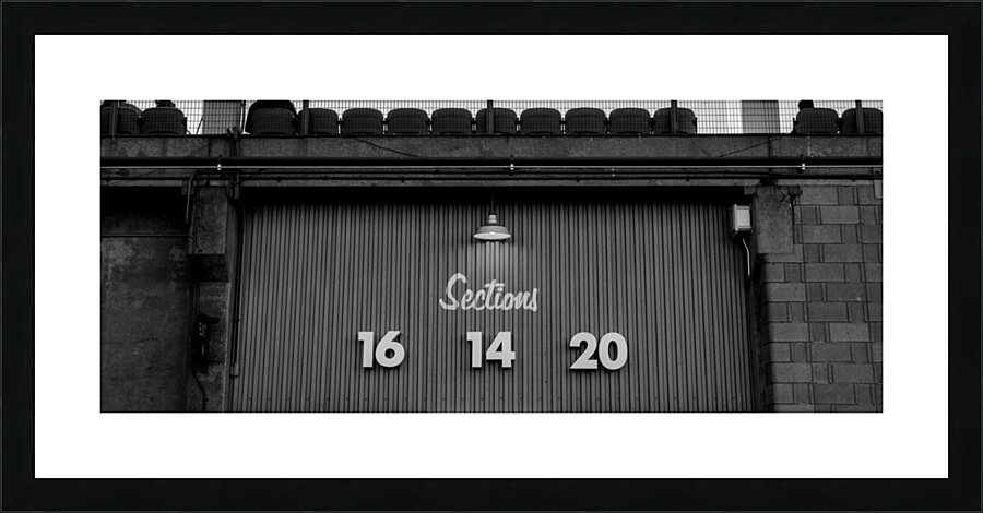 dodger stadium sections  panoramic 2194 Sections Picture Frame print