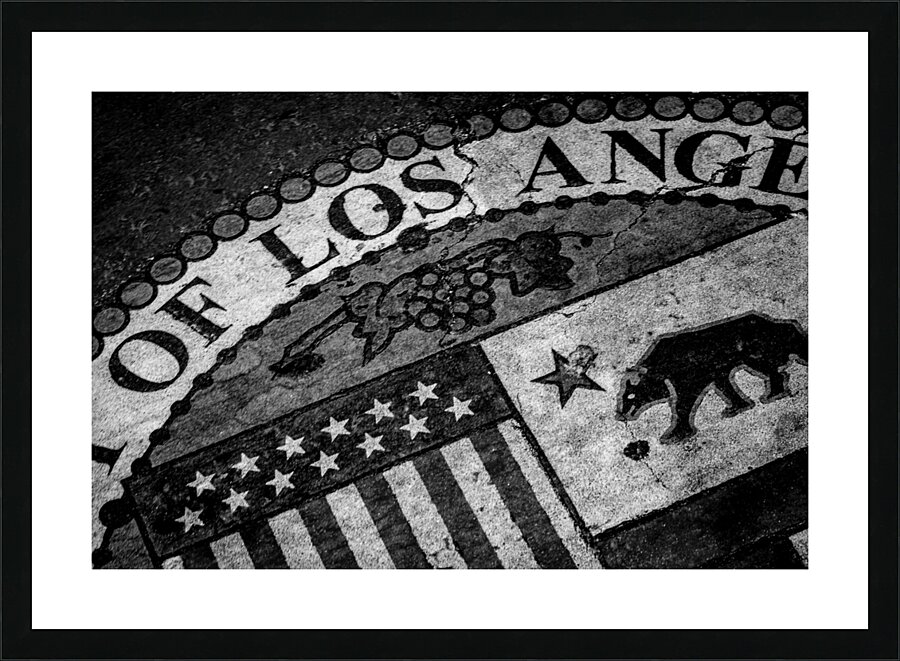 city of los angeles seal  horizontal 2178 Losange Picture Frame print