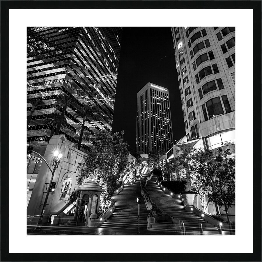 citigroup BoA building 5th street downtown LA  sq Picture Frame print