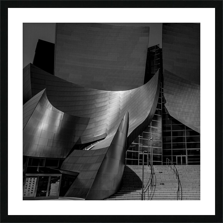 disney concert hall downtown los angeles  square Picture Frame print