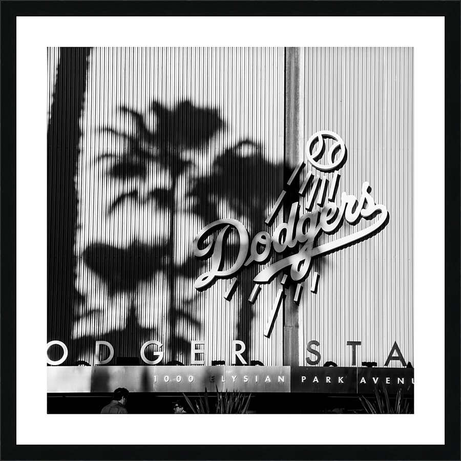 dodger stadium elysian park  square 2159 Elysian Picture Frame print