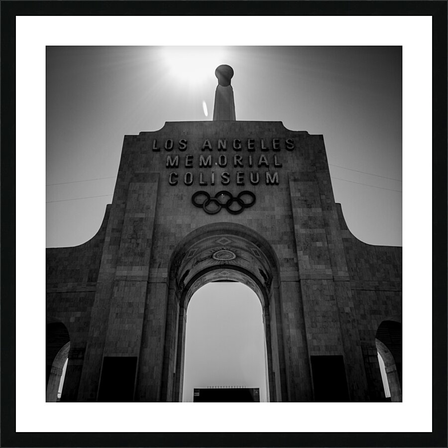 LA coliseum  square 2174 Lamc 13k Picture Frame print