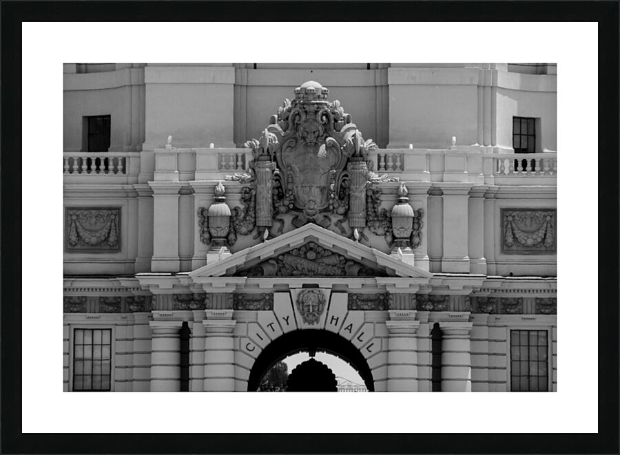 pasadena city hall  horizontal 2753 Pasadena 13k. Picture Frame print