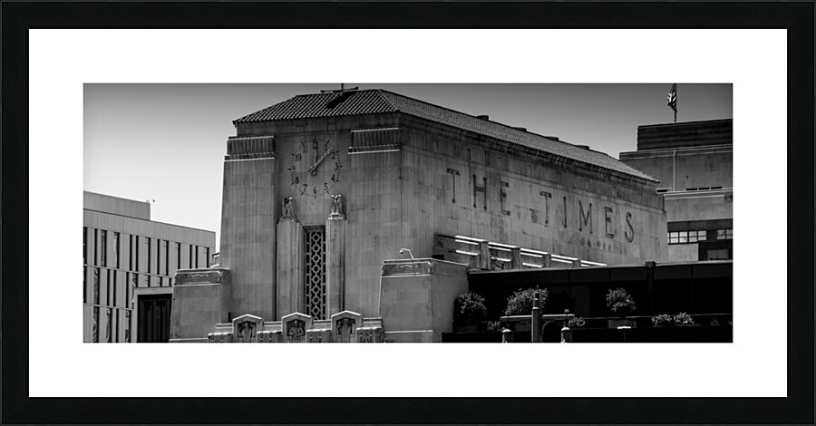 los angeles times building  panoramic 2196 Times Picture Frame print