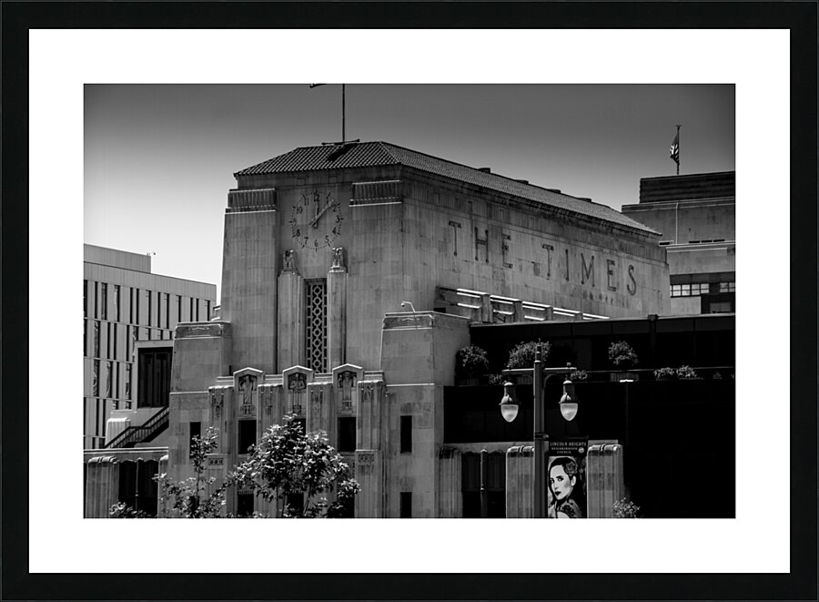 los angeles times building  horizontal 2196 Times Picture Frame print
