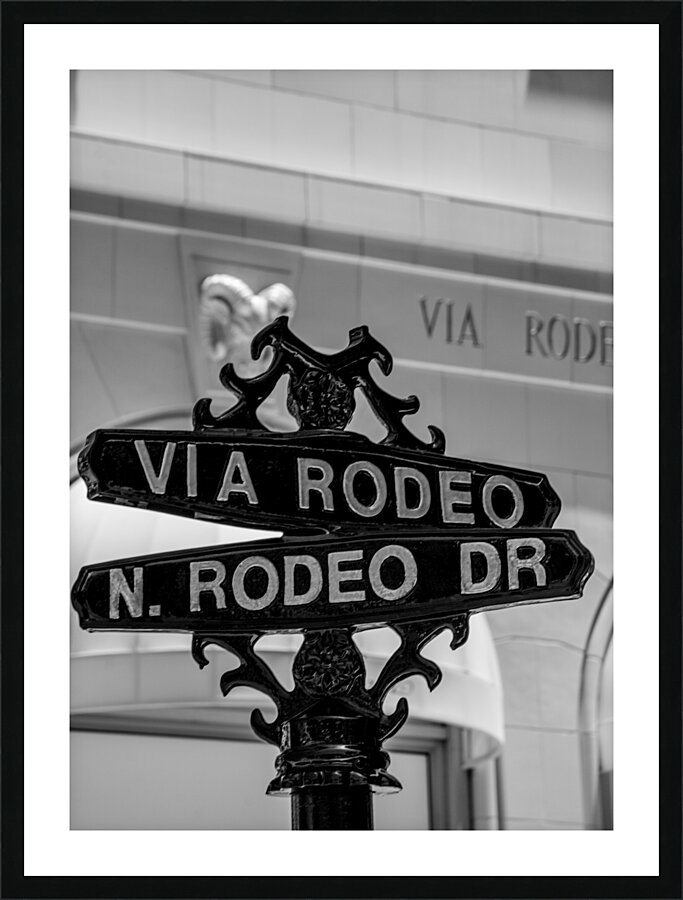 via rodeo and rodeo drive  vertical 2192 Rodeo 2 Picture Frame print