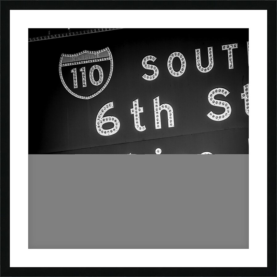 the 110 south  square 2206 Wilshire 13k Picture Frame print