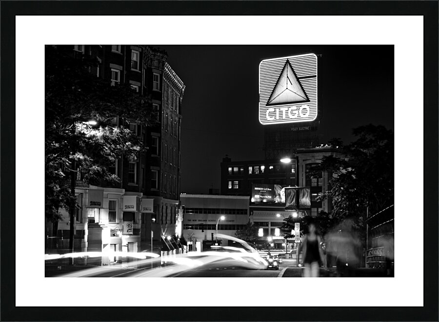 brookline avenue citgo sign  horizontal 24 Brookl Picture Frame print