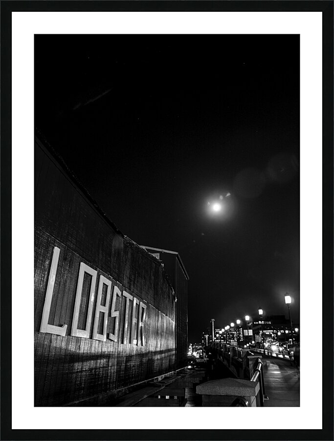 james hook lobster company building  vertical 34 Picture Frame print