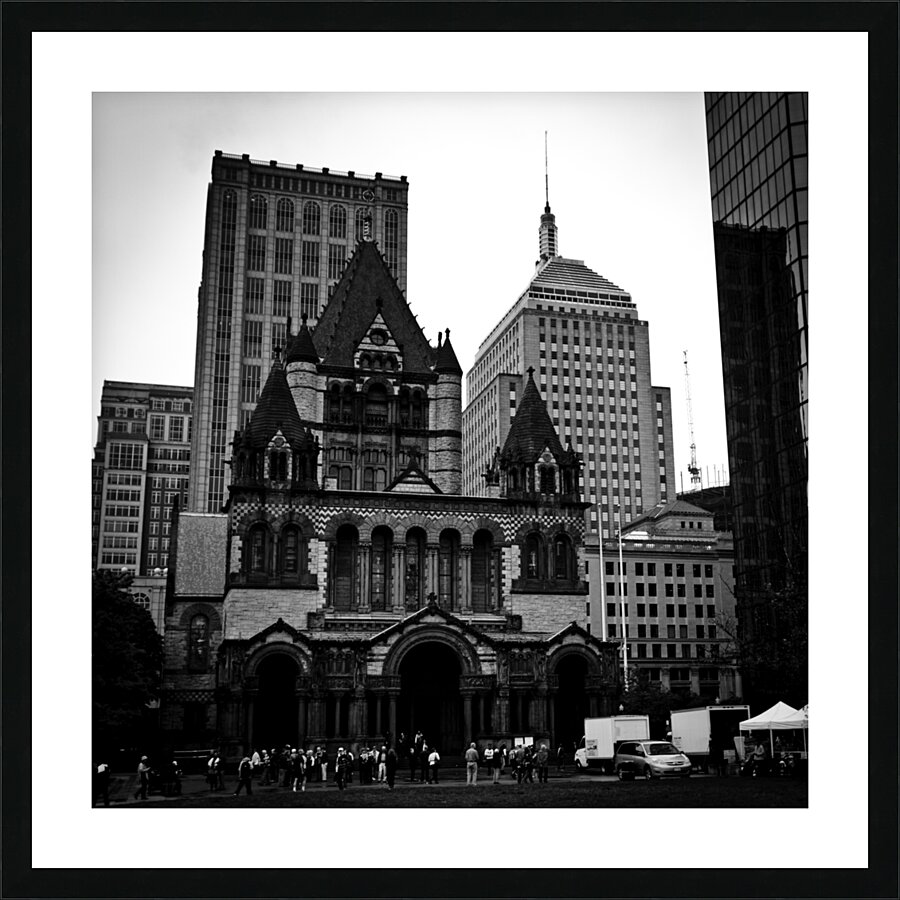 trinity church copley square  square 1387 Trinity Picture Frame print