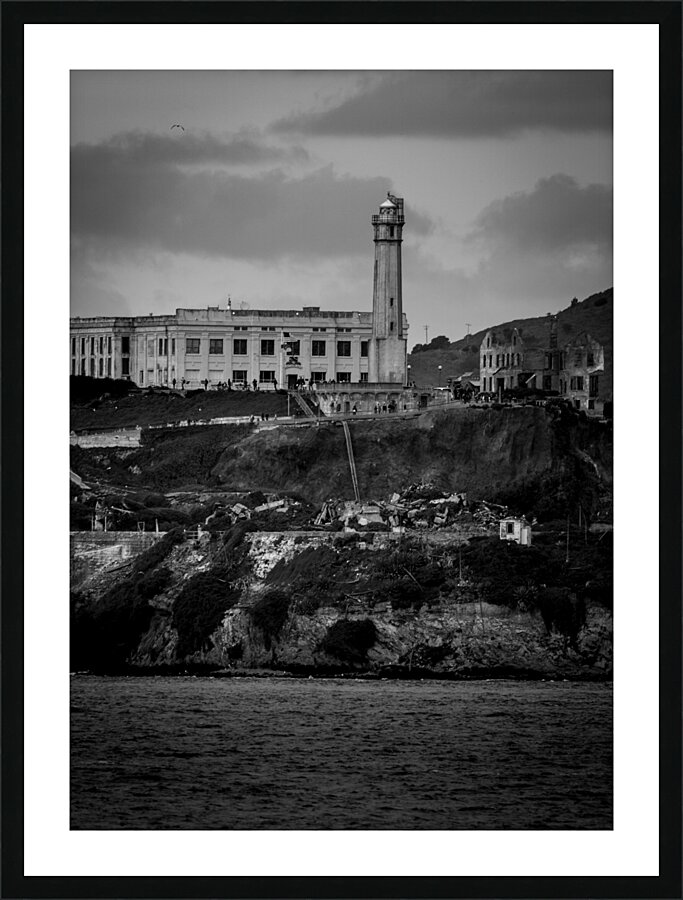 alcatraz island san francisco bay  vertical 2842 Picture Frame print