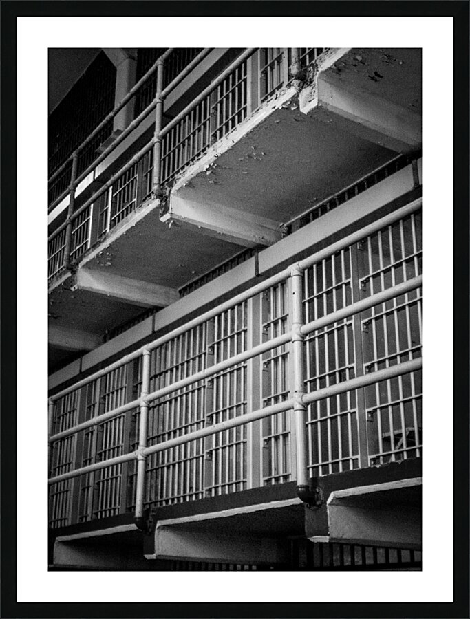 alcatraz cellblock  vertical 2817 Cellblock 13k.j Picture Frame print