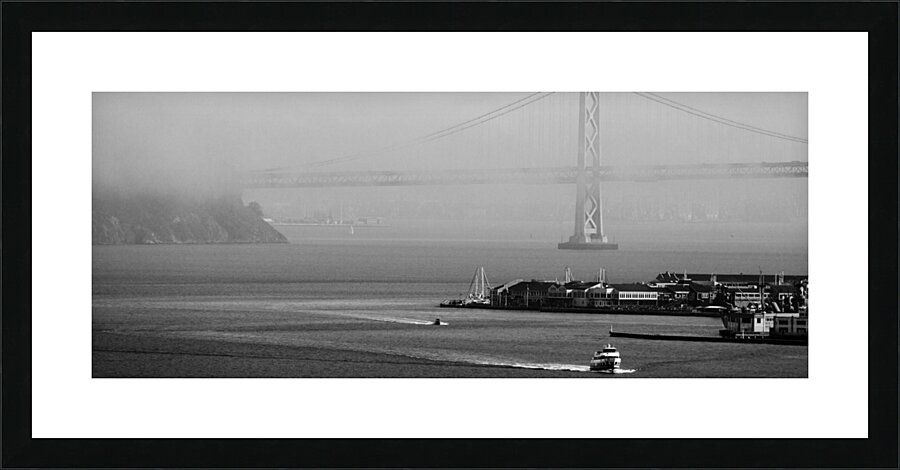 fog over san francisco bay  panoramic 2859 Thirty Picture Frame print