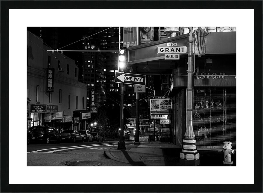 grant ave chinatown  horizontal 2953 Grant 13k.jp Picture Frame print