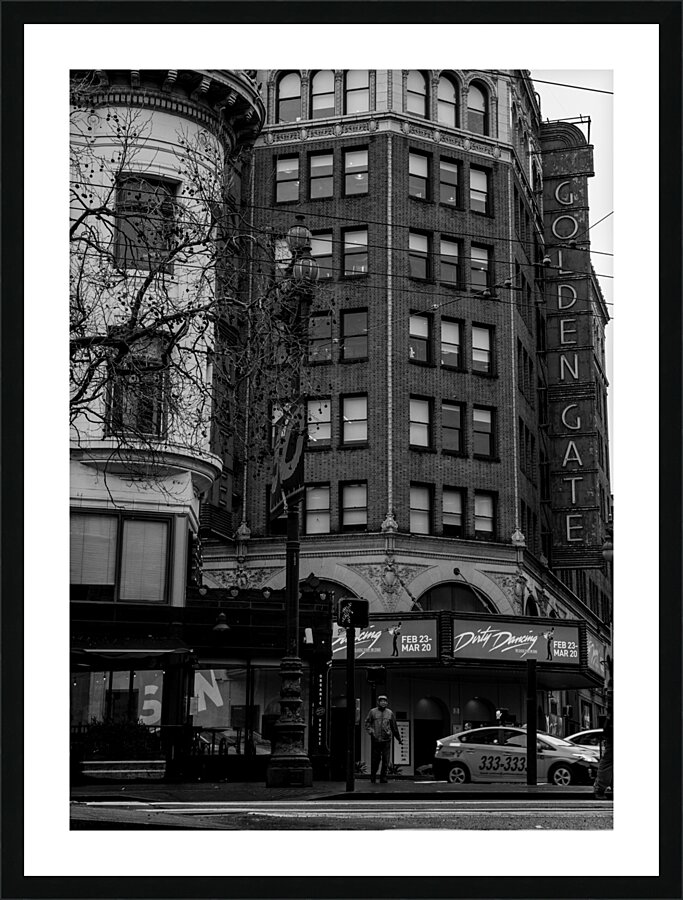 golden gate theater  vertical 3300 Dancing 13k.jp Picture Frame print